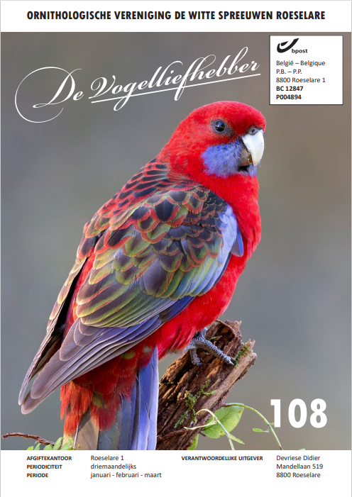 Voorblad De Vogelliefhebber 108 2022 01