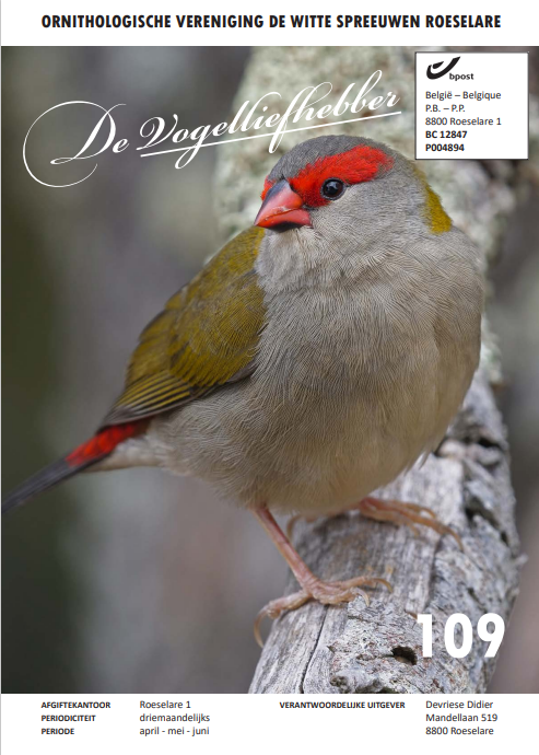Voorblad De Vogelliefhebber 109 2022 02